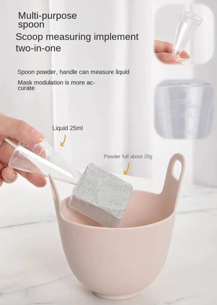 DIY Palette Bowl Set Mask Stick Palette Palette Makeup Tools Storage Bowl Silicone Mask Bowl makeup box