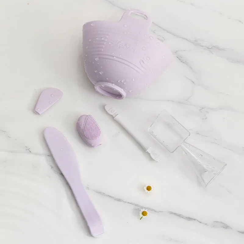 DIY Palette Bowl Set Mask Stick Palette Palette Makeup Tools Storage Bowl Silicone Mask Bowl makeup box