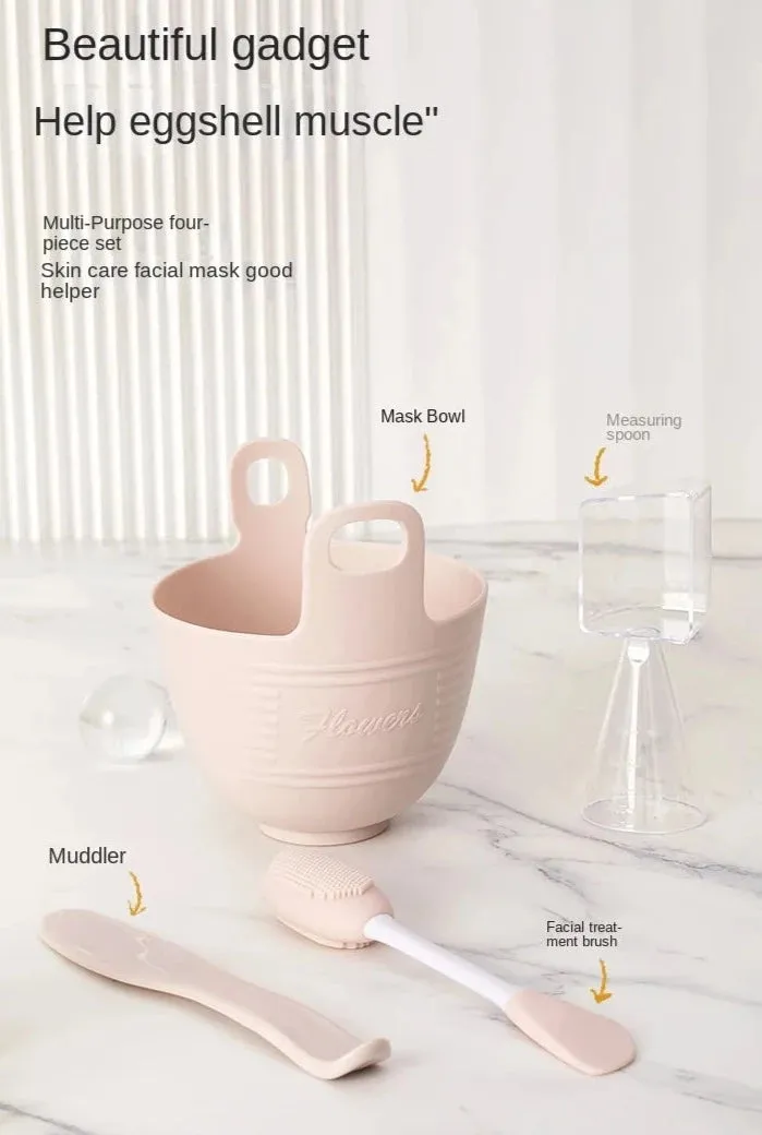 DIY Palette Bowl Set Mask Stick Palette Palette Makeup Tools Storage Bowl Silicone Mask Bowl makeup box