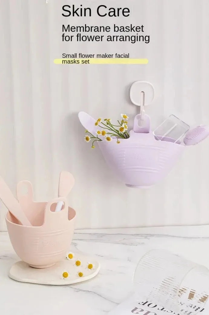 DIY Palette Bowl Set Mask Stick Palette Palette Makeup Tools Storage Bowl Silicone Mask Bowl makeup box