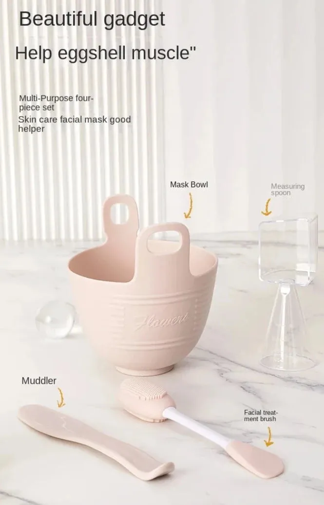 DIY Palette Bowl Set Mask Stick Palette Palette Makeup Tools Storage Bowl Silicone Mask Bowl makeup box