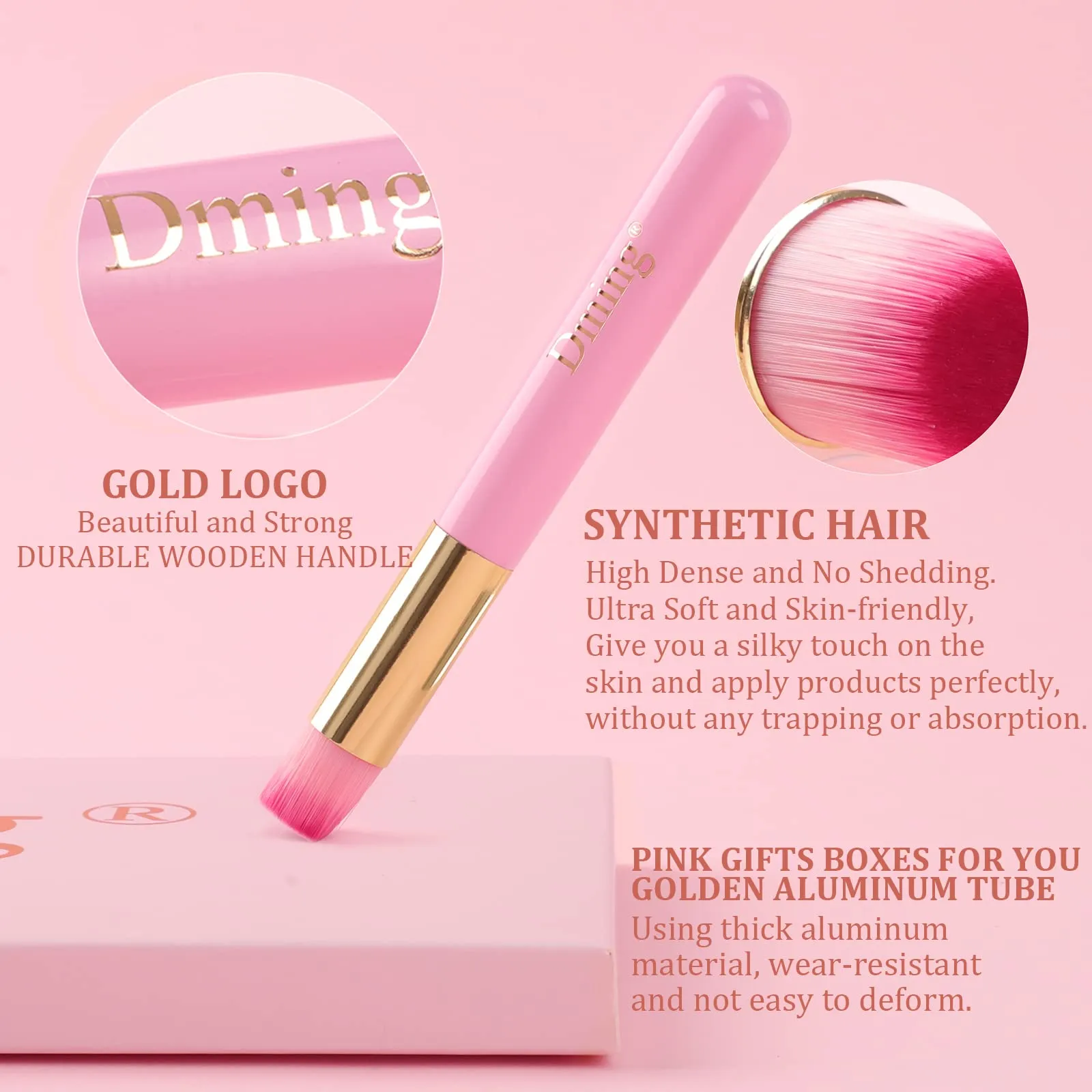 Dming 20 Pack Lash Shampoo Brushes, Eyelash Extension Cleansing Brush Peel Off Blackhead Remover Tool Nose Pore Deep Cleaning Brush Cosmetic Lash Cleanser Brush Facial Cleaning Brush (Pink)