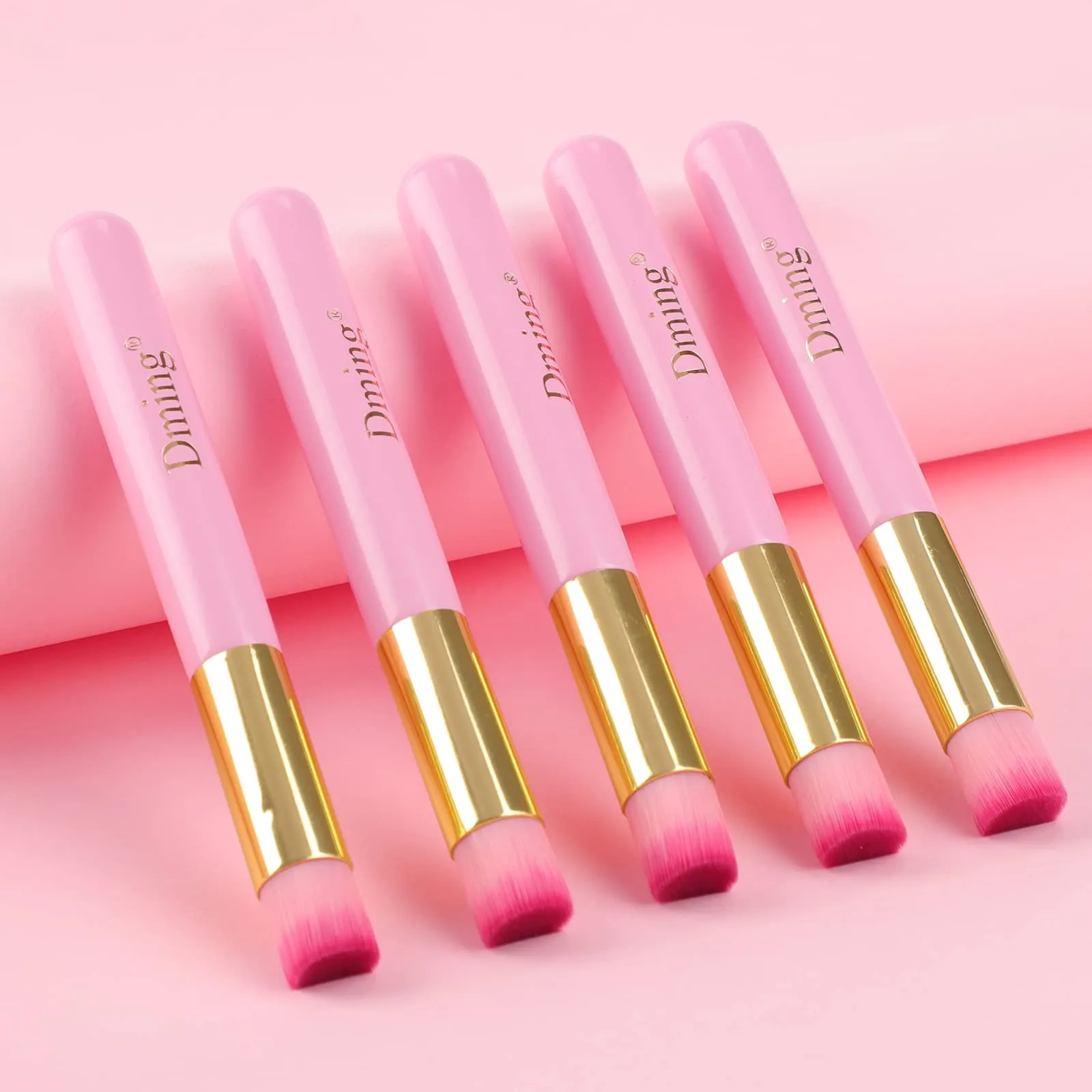 Dming 20 Pack Lash Shampoo Brushes, Eyelash Extension Cleansing Brush Peel Off Blackhead Remover Tool Nose Pore Deep Cleaning Brush Cosmetic Lash Cleanser Brush Facial Cleaning Brush (Pink)