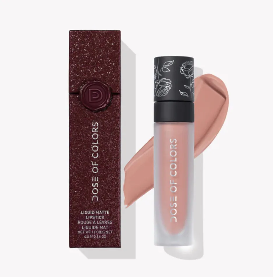 DOSE OF COLORS - 10 YEAR NUDE ROSE LIQUID MATTE LIPSTICK