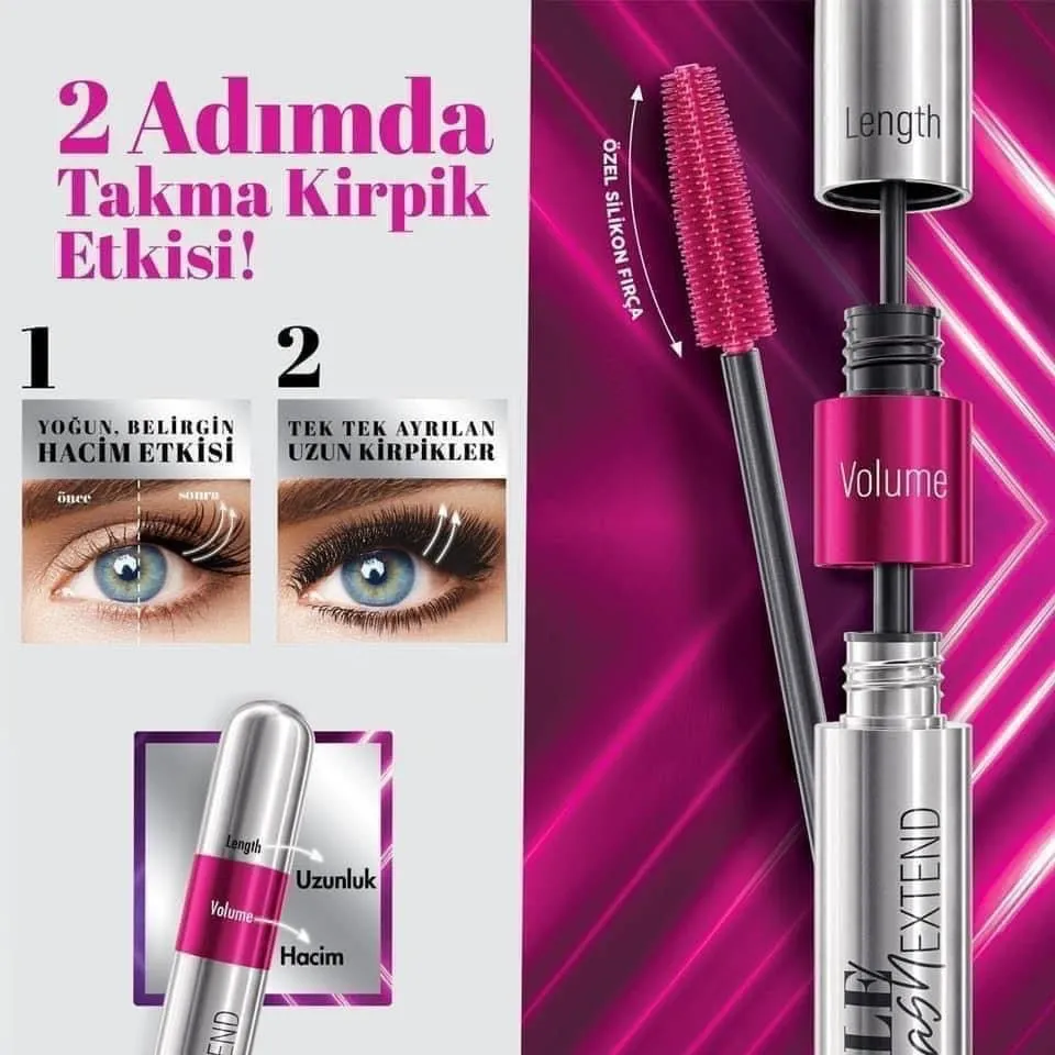 Double Lash Extended Mascara | Farmasi