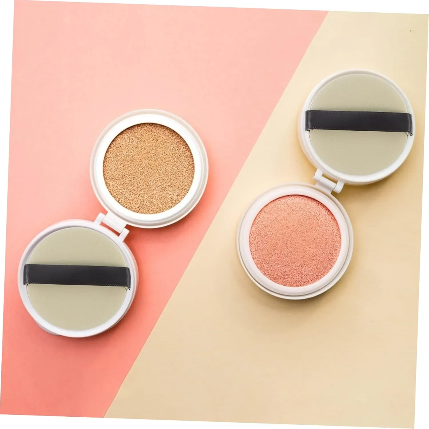 Double Puff Makeup Sponges 7pcs Super Absorbent Wet Dry Use High Density Puff Ideal for Foundation Body Loose Powder Mineral Powder