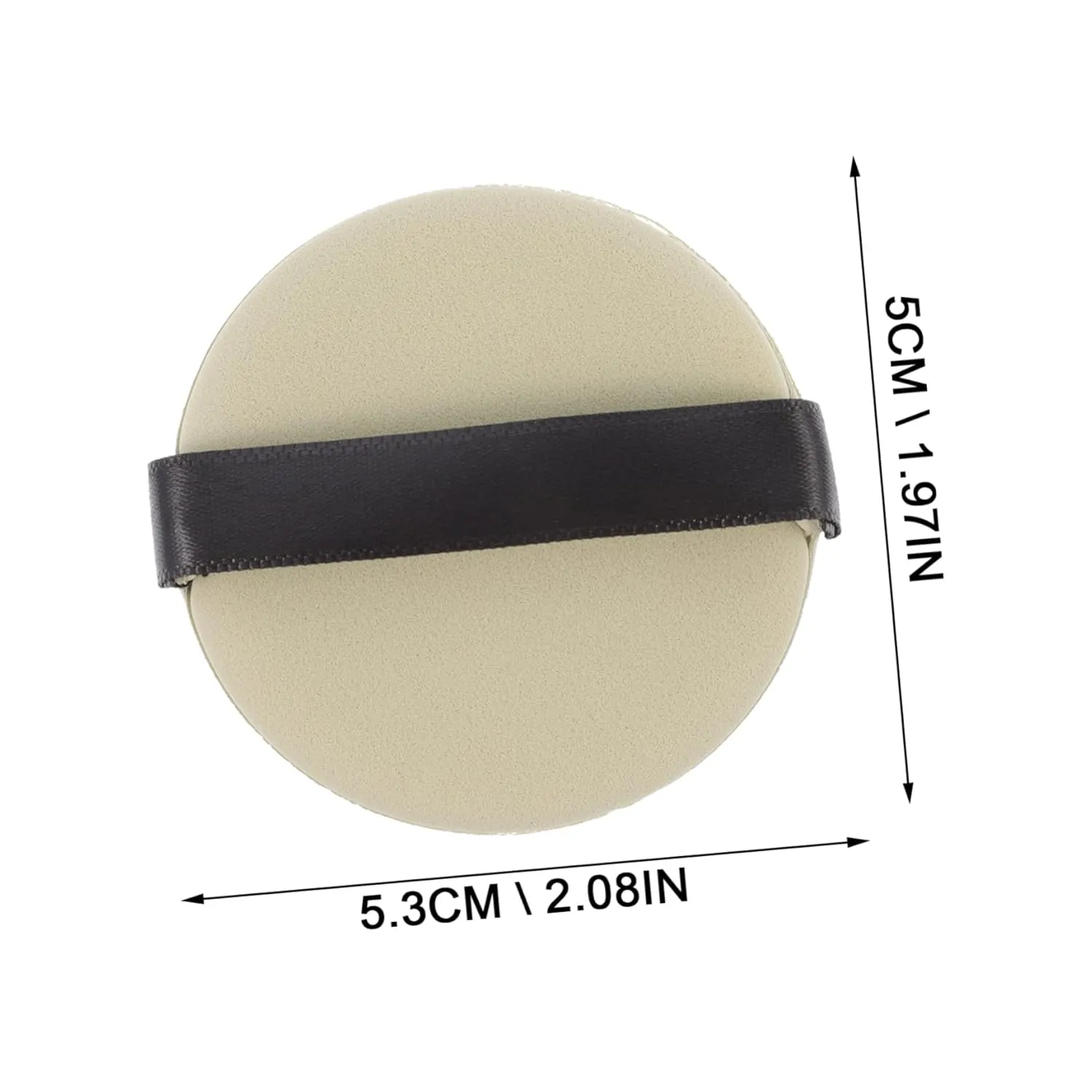 Double Puff Makeup Sponges 7pcs Super Absorbent Wet Dry Use High Density Puff Ideal for Foundation Body Loose Powder Mineral Powder