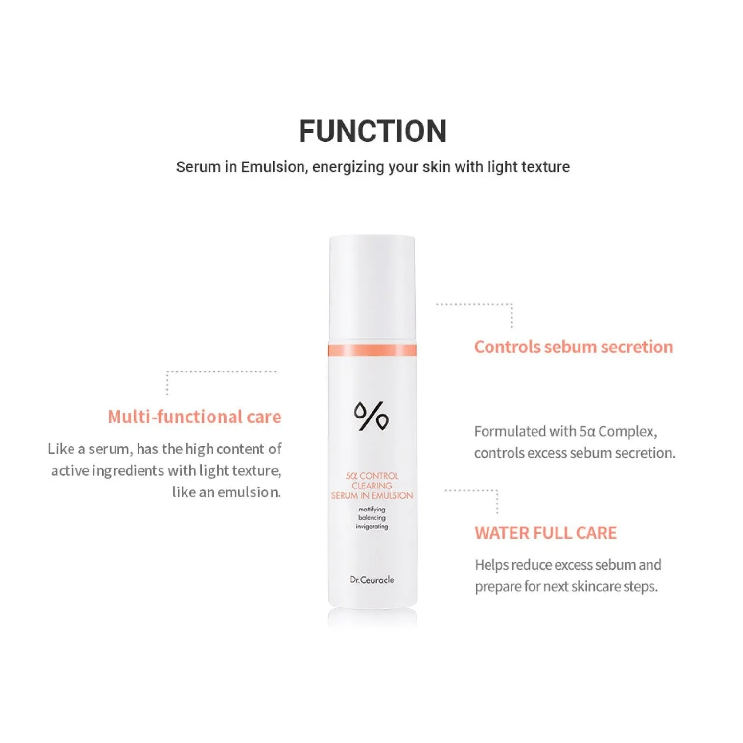 Dr. Ceuracle 5α Control Clearing Serum in Emulsion 100ml