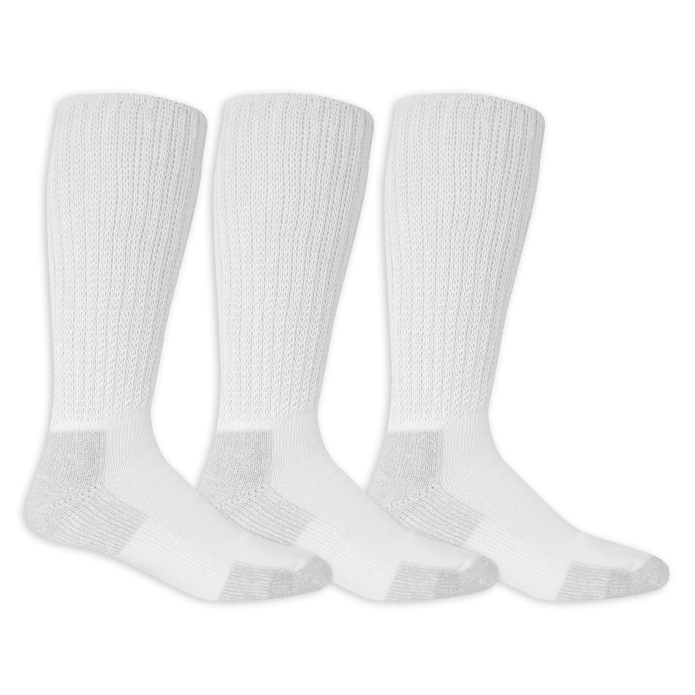 Dr. Scholl's Men's Advanced Relief Blisterguard Socks-2 & 3 Pair Packs-Non-Binding Cushioned Comfort, Black - Wide Top Crew (3 Pairs), 13-15