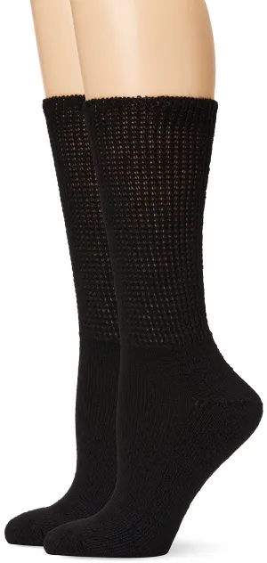 Dr. Scholl's Women's Extra Wide Diabetic 2 Pack Crew