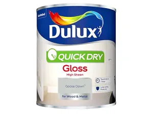 Dulux Quick Dry Gloss Goose Down Paint 750ml