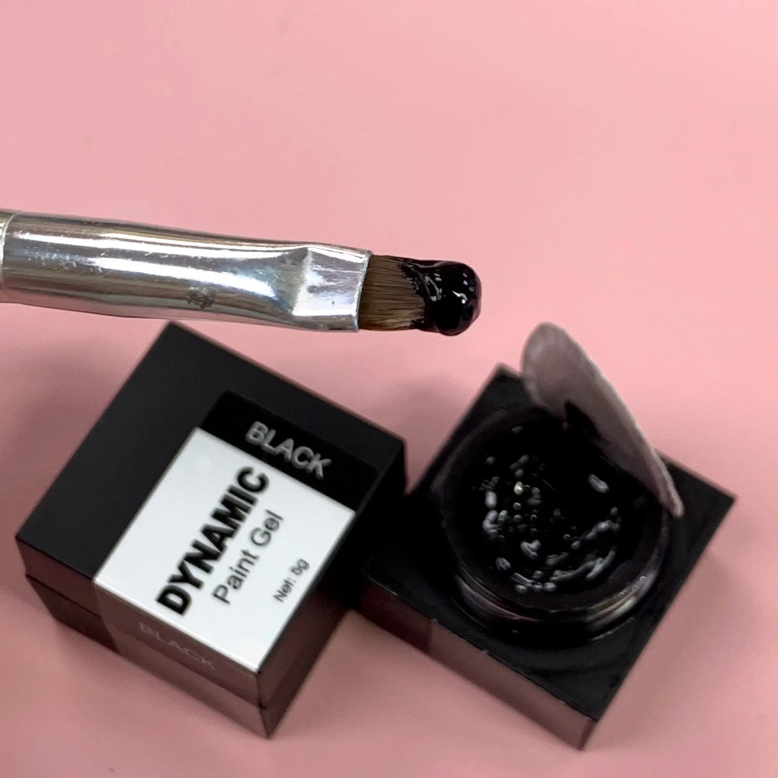 Dynamic BLACK painting gel (thick texture gel polish)