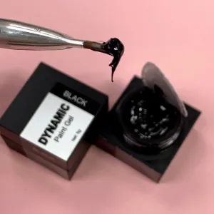 Dynamic BLACK painting gel (thick texture gel polish)