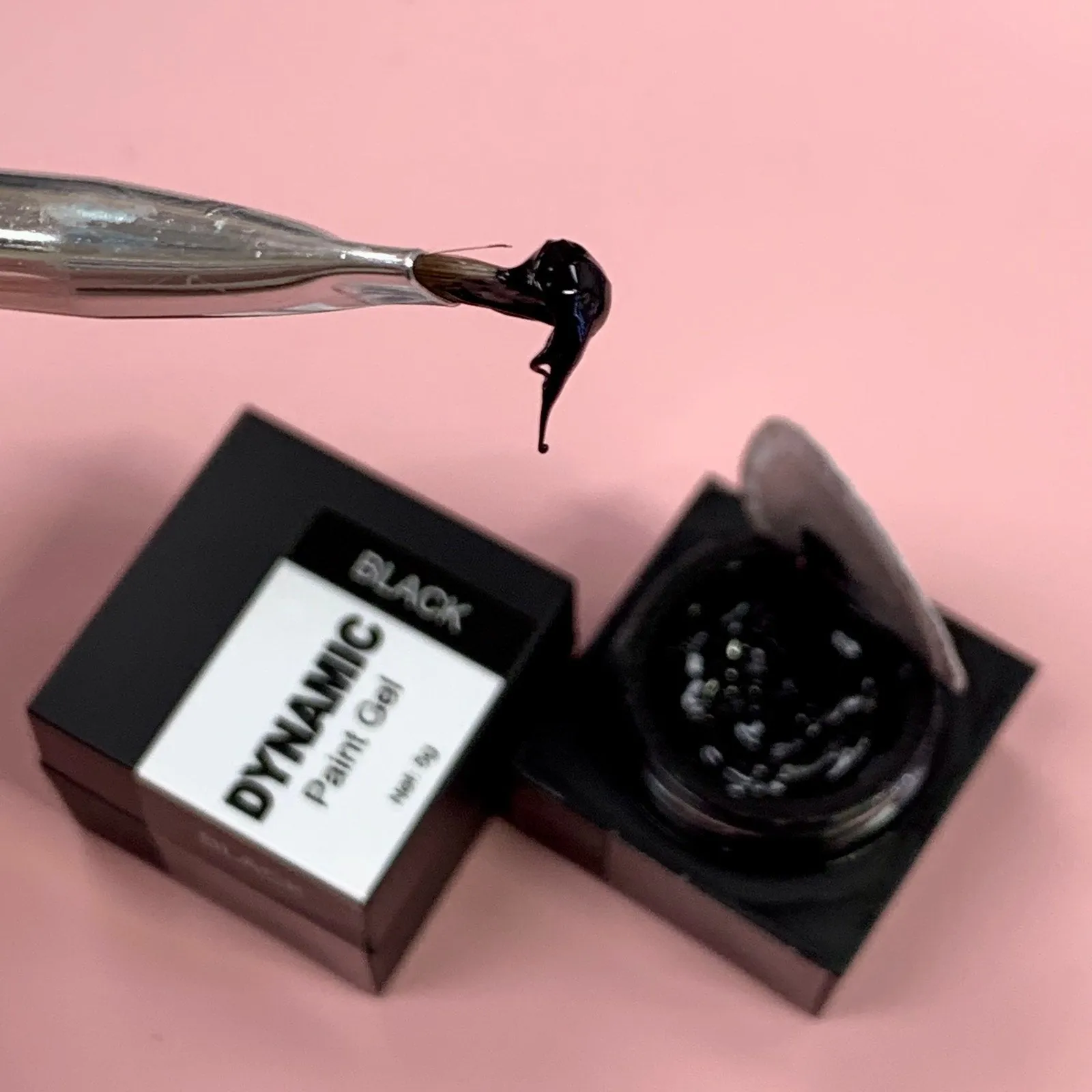 Dynamic BLACK painting gel (thick texture gel polish)