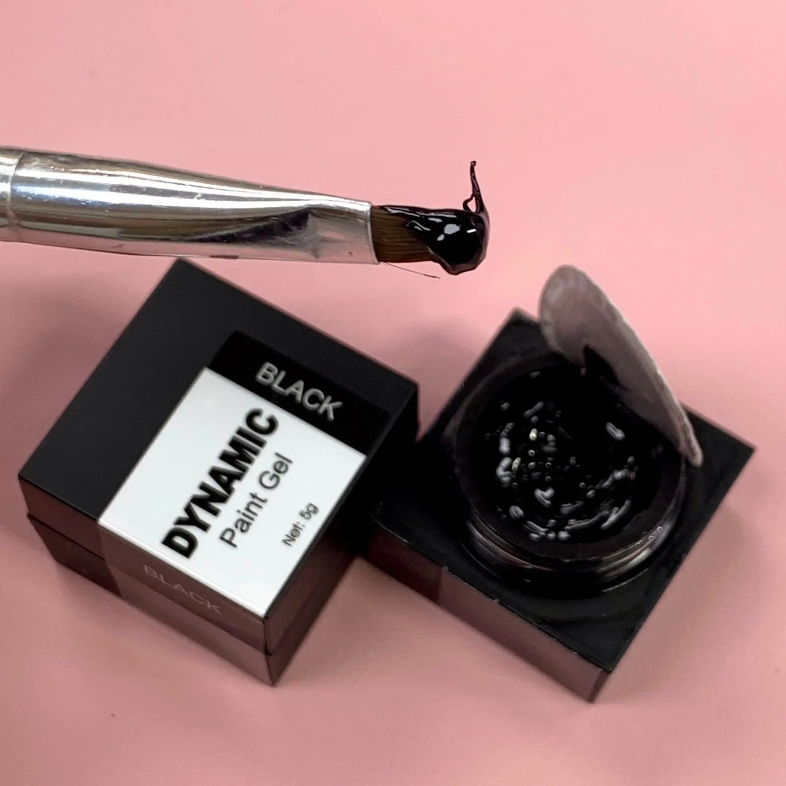 Dynamic BLACK painting gel (thick texture gel polish)