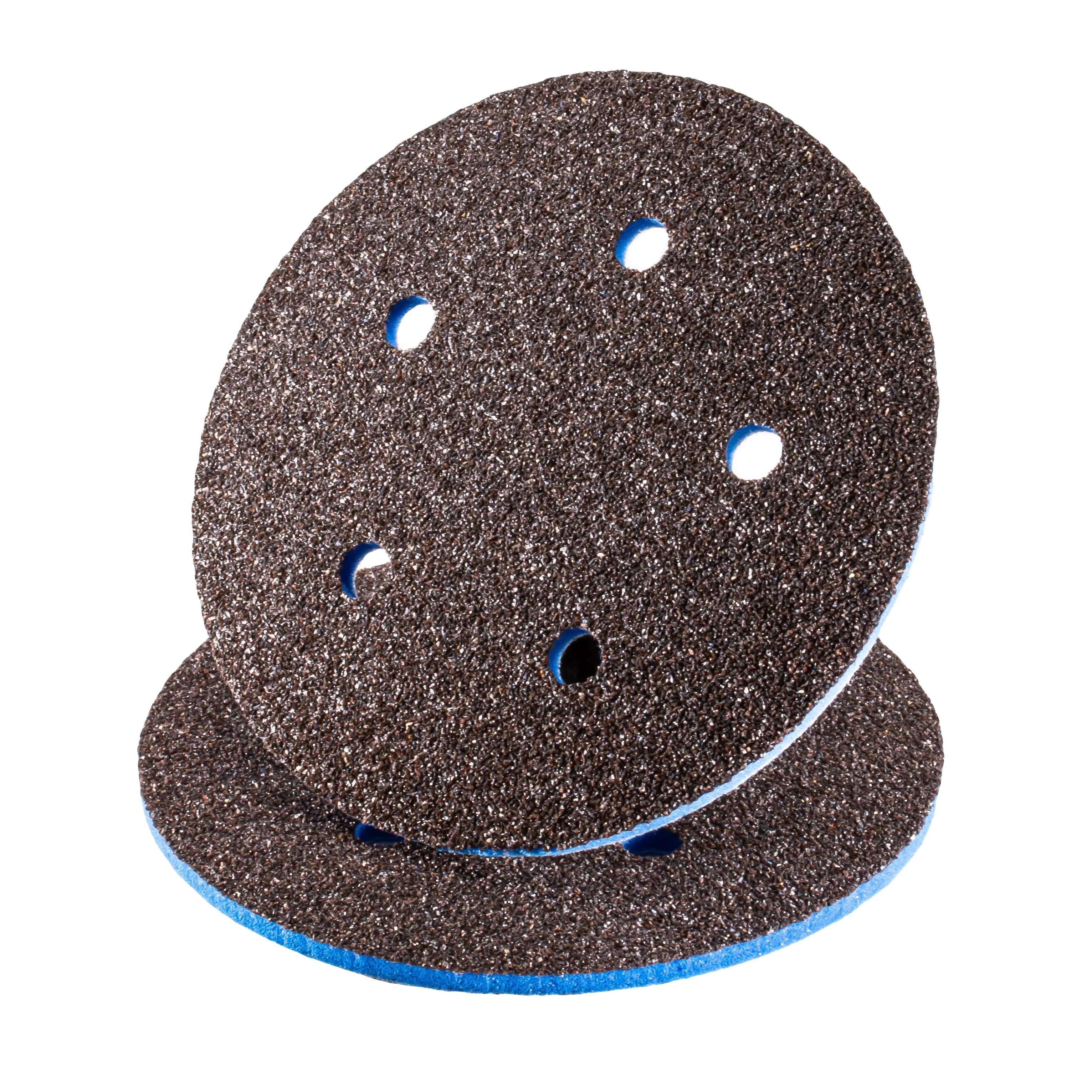 EKASILK PLUS 5mm Sanding Sponge 5" (5x5 HV) Four Holes Hook & Loop