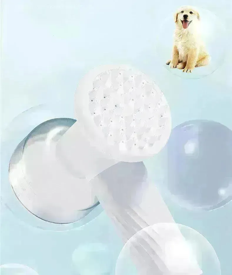 Electric Automatic Foaming Pet Bath Brush with Soap Dispenser