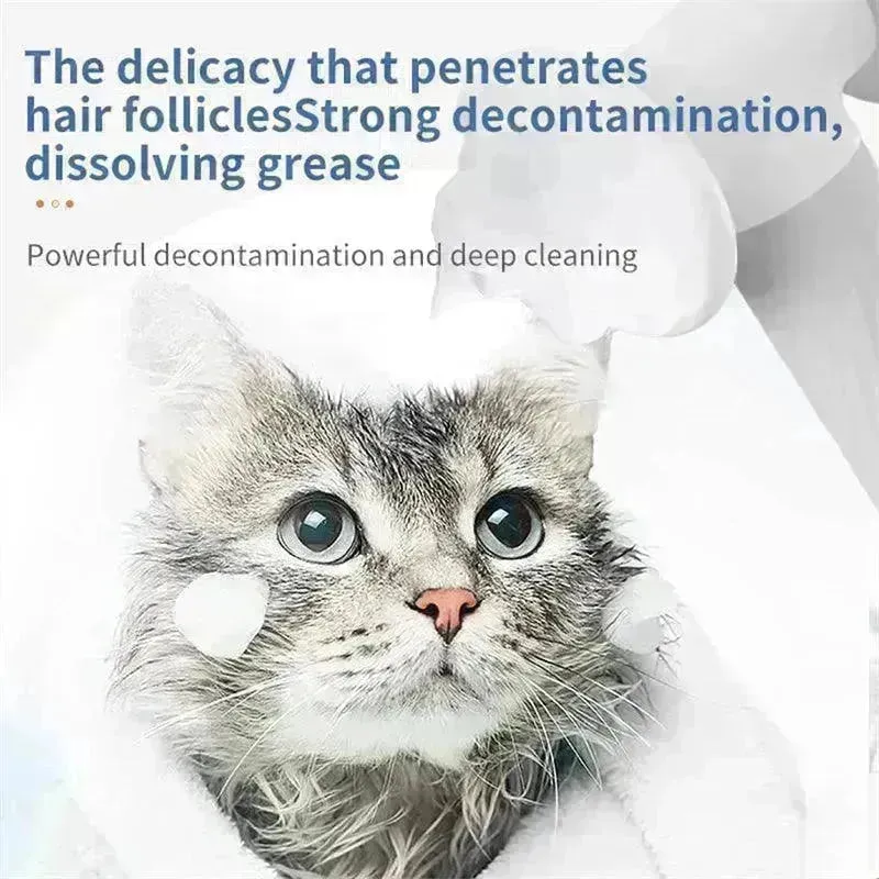 Electric Automatic Foaming Pet Bath Brush with Soap Dispenser