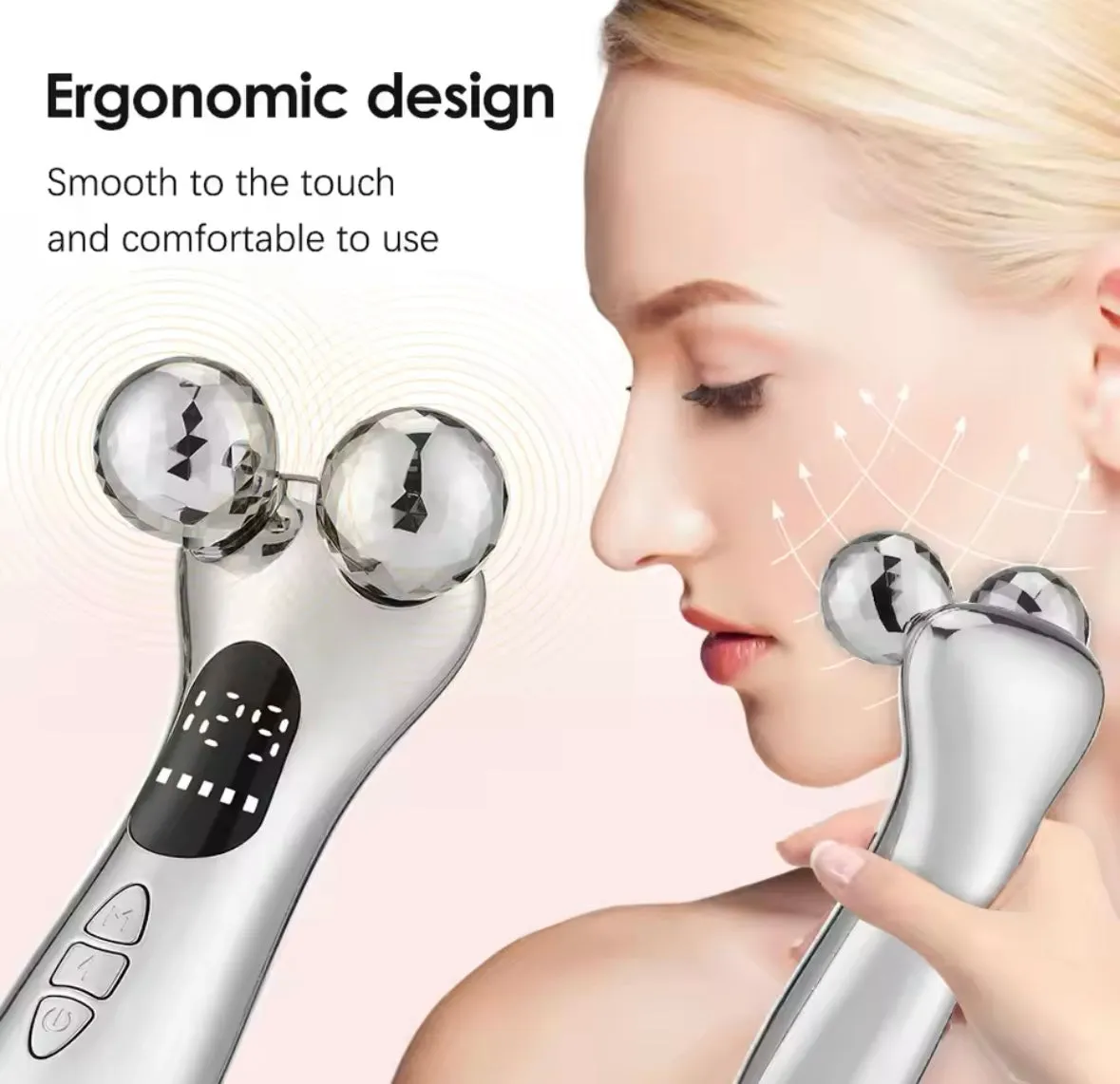 Electric facial LED roller