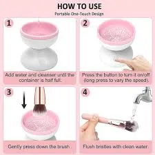 Electric Makeup Brush Cleaner Machine Professional Makeup Brush Cleaning Tool
