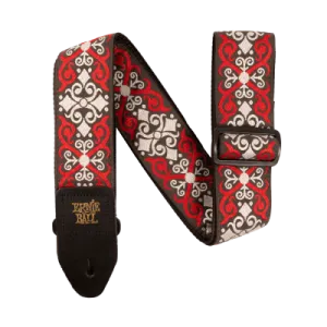 Ernie Ball 4695EB Red Trellis Jacquard Strap