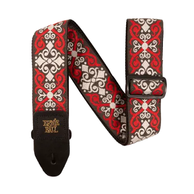 Ernie Ball 4695EB Red Trellis Jacquard Strap