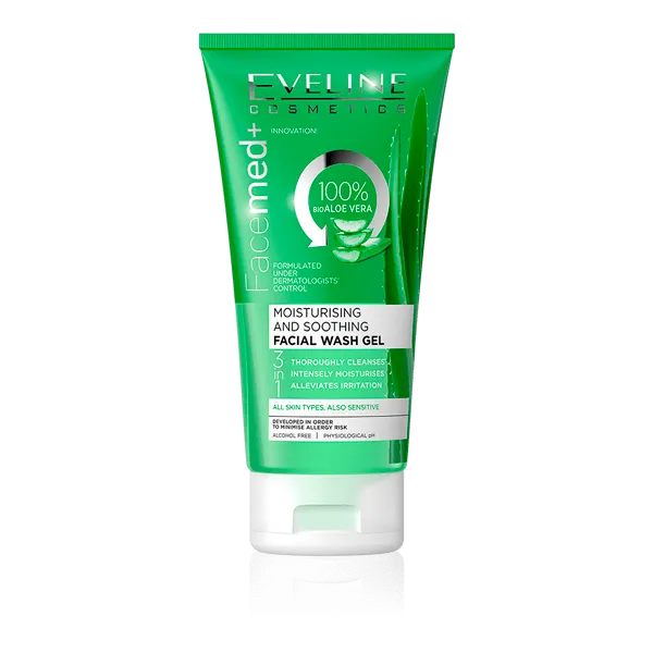 Eveline Facemed  Moisturing And Facial Wash Gel 3 in 1 150ml