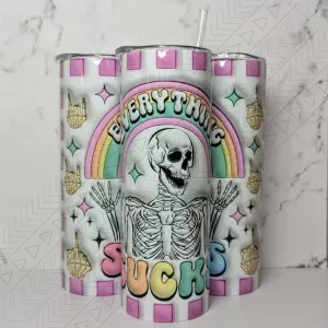 Everything Sucks Puff Tumbler
