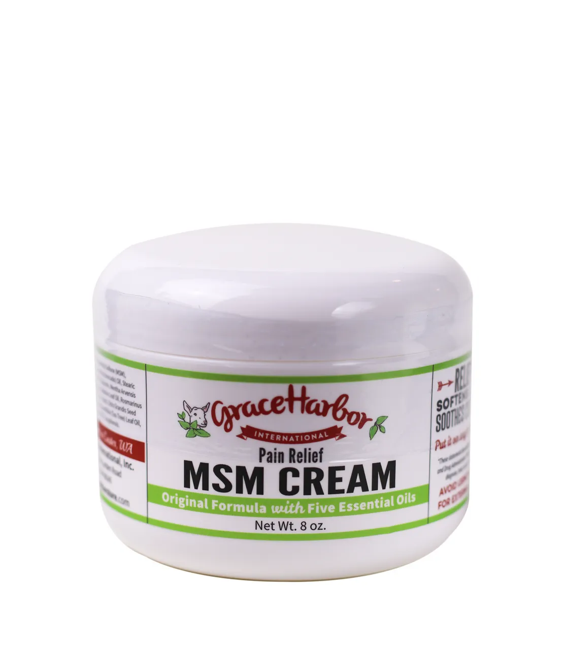 Extra Strength MSM Cream by Grace Harbor Farms