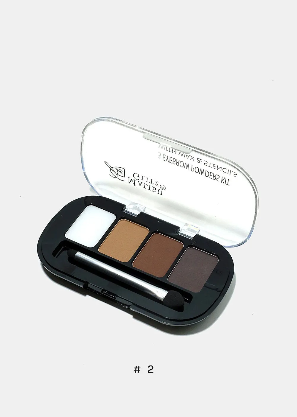 Eyebrow Powder with Wax and Stencil Set