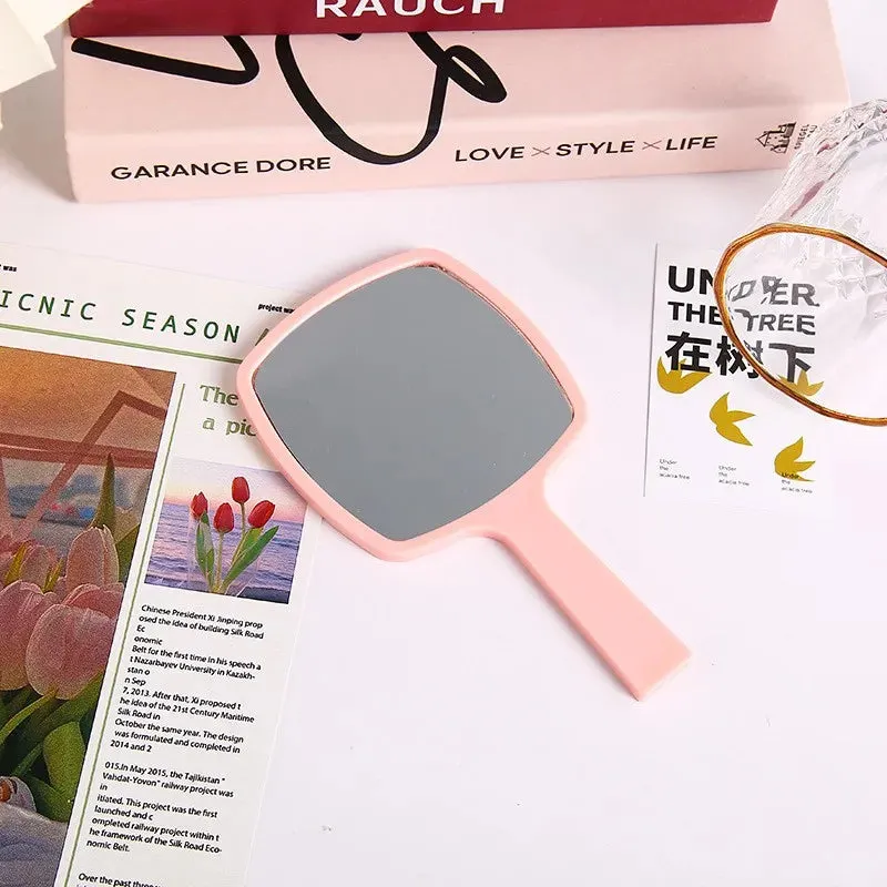 Eyelash Square Handheld Makeup Vanity Mirror