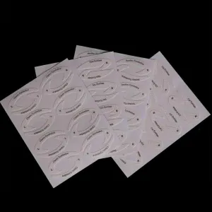 Eyeliner Makeup Template Stickers 4 Cards Pack