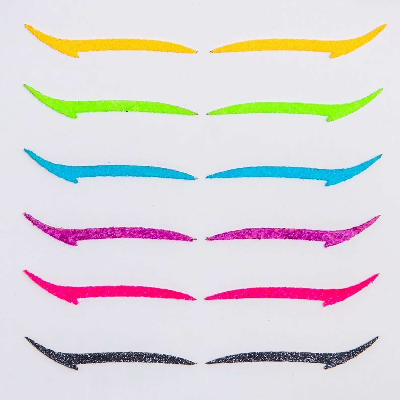 Eyeliner Sticker Basic Neon 6 Pairs