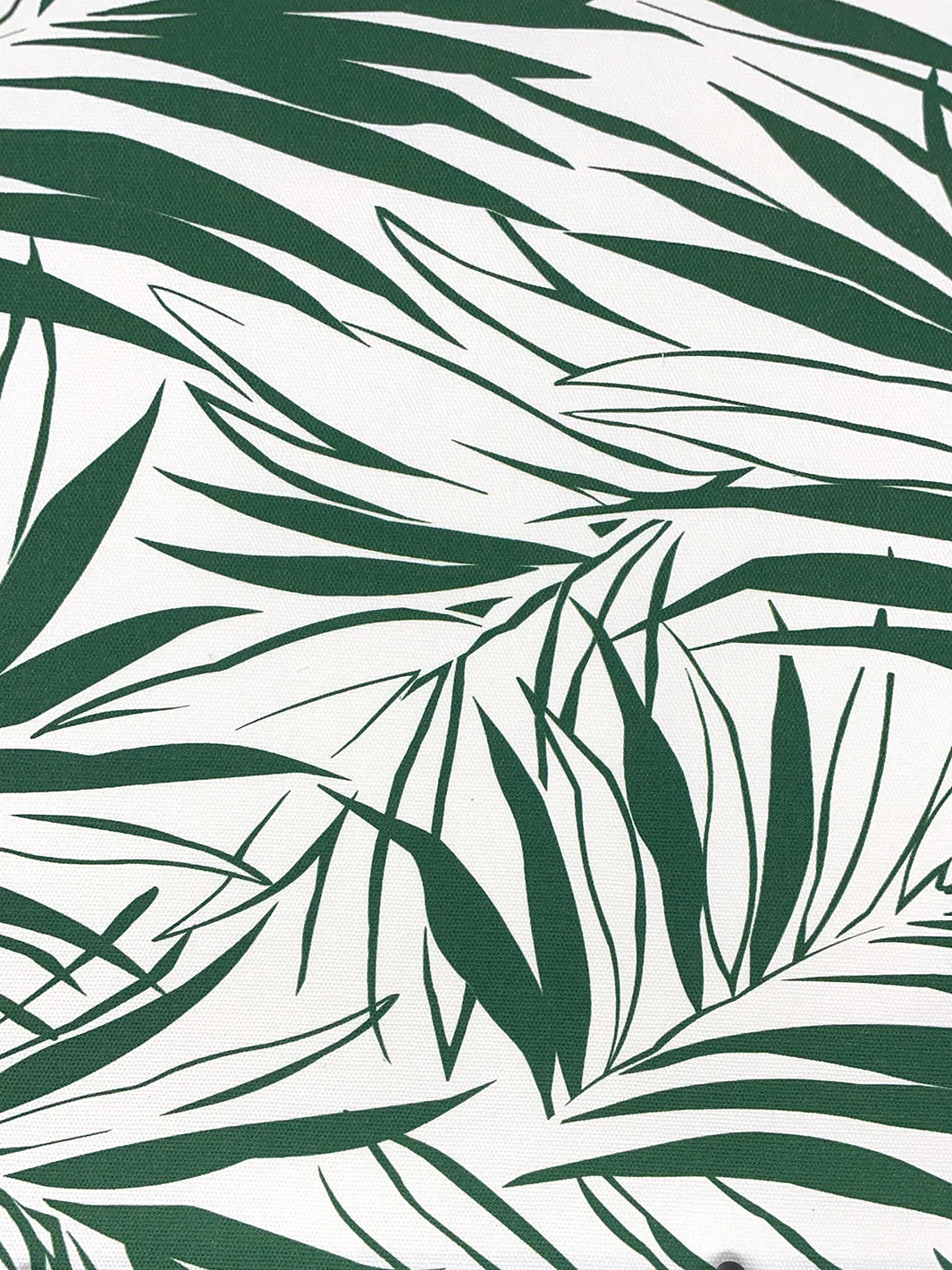 'Fabric by the Yard - Majesty Palm - Green on Raw Canvas
