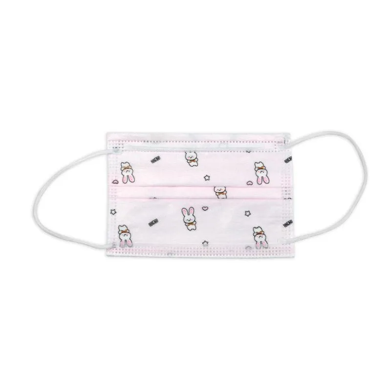 Face Mask - MAFC Kids Level 1 3-Ply Blue or Pink Design Earloop, MAFC3PL2