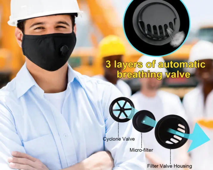 Face Mask with Pocket & Valve