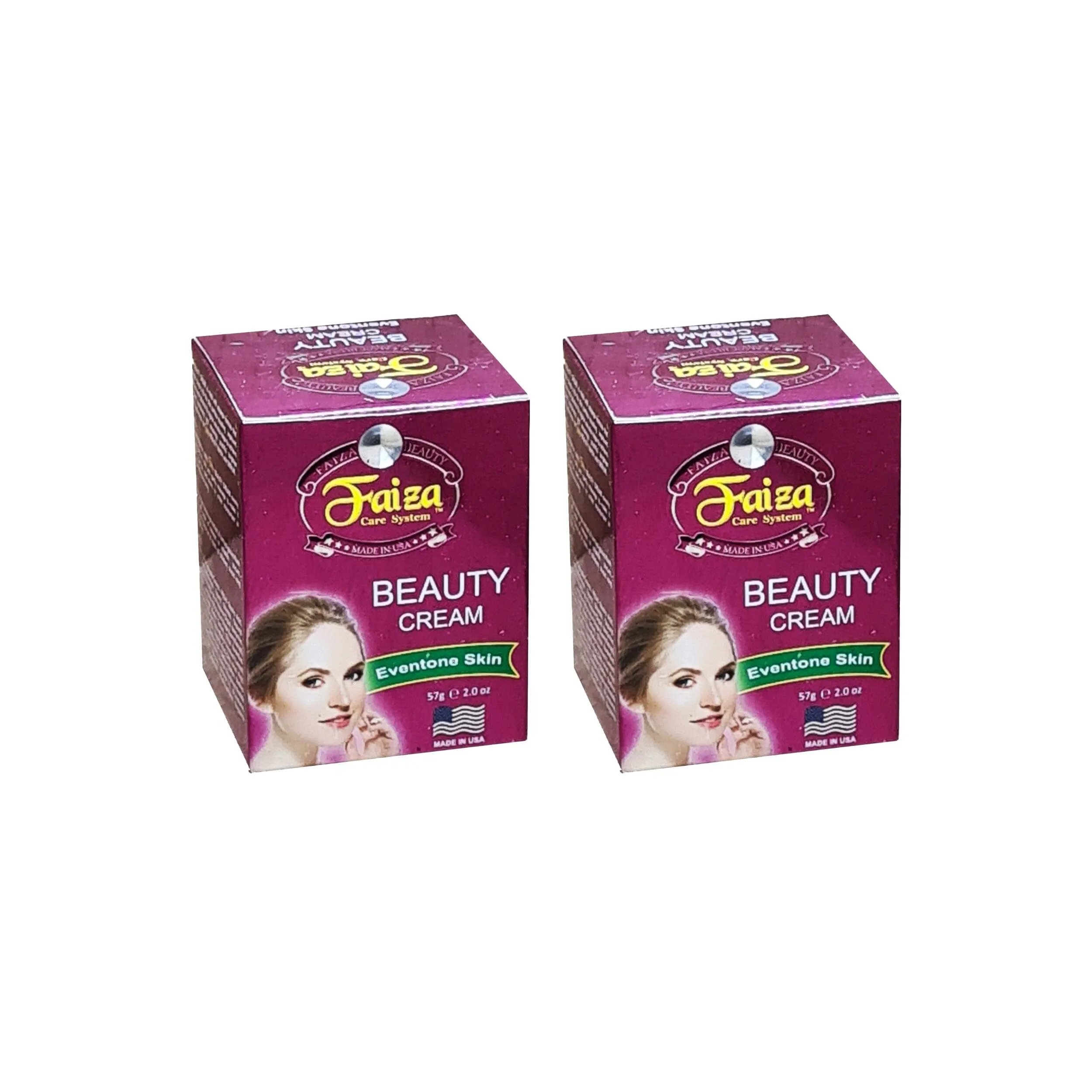 Faiza Beauty Cream Made in USA - 57ml (Pack Of 2)