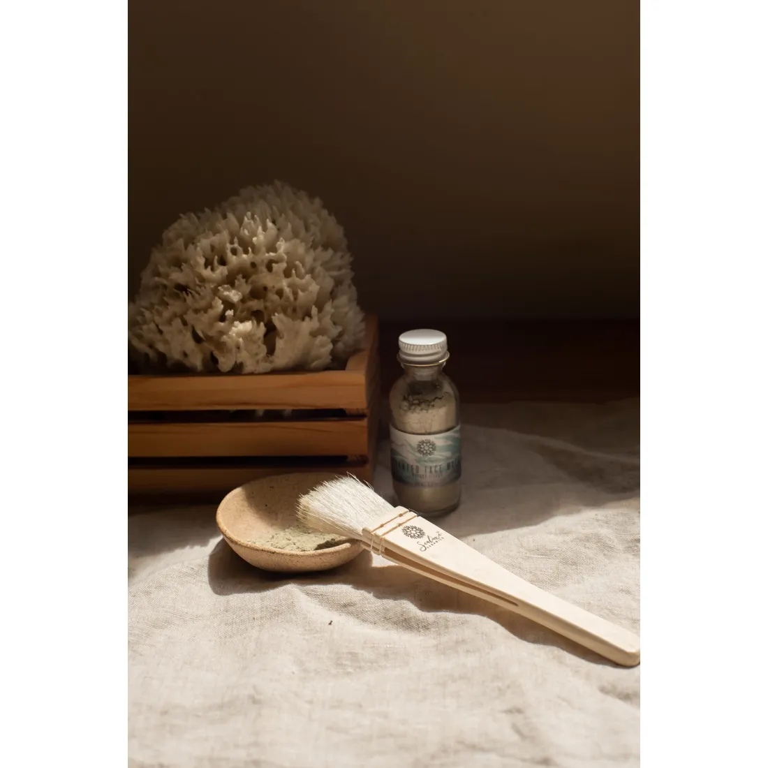 FINAL SALE Face Mask Brush with Mixing Pot