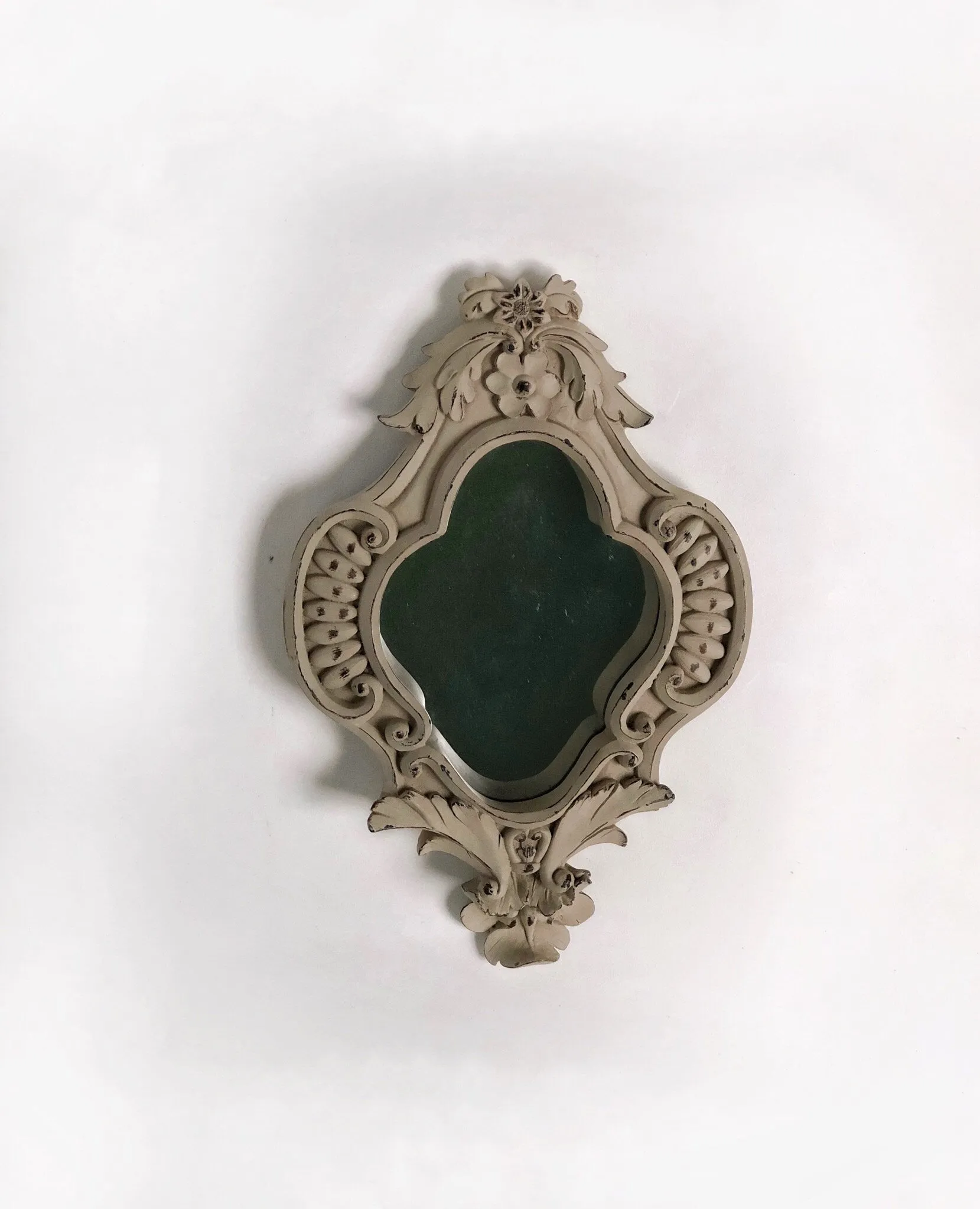 Florentine White Hanging Mirror