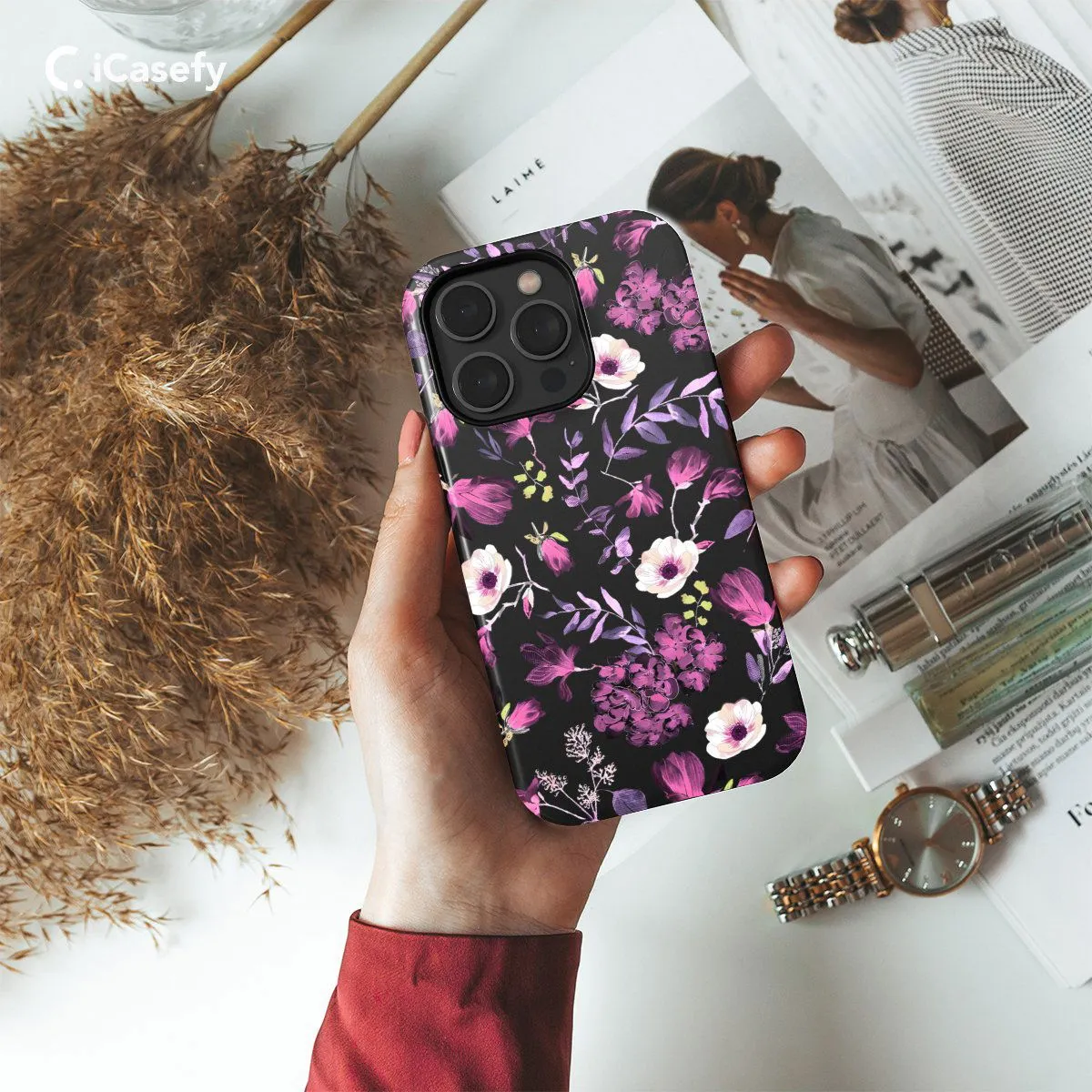 Flower Floral Watercolor  Phone Case iPhone Samsung Pixel & More #22
