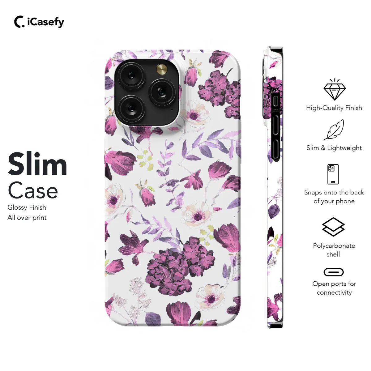 Flower Floral Watercolor  Phone Case iPhone Samsung Pixel & More #22