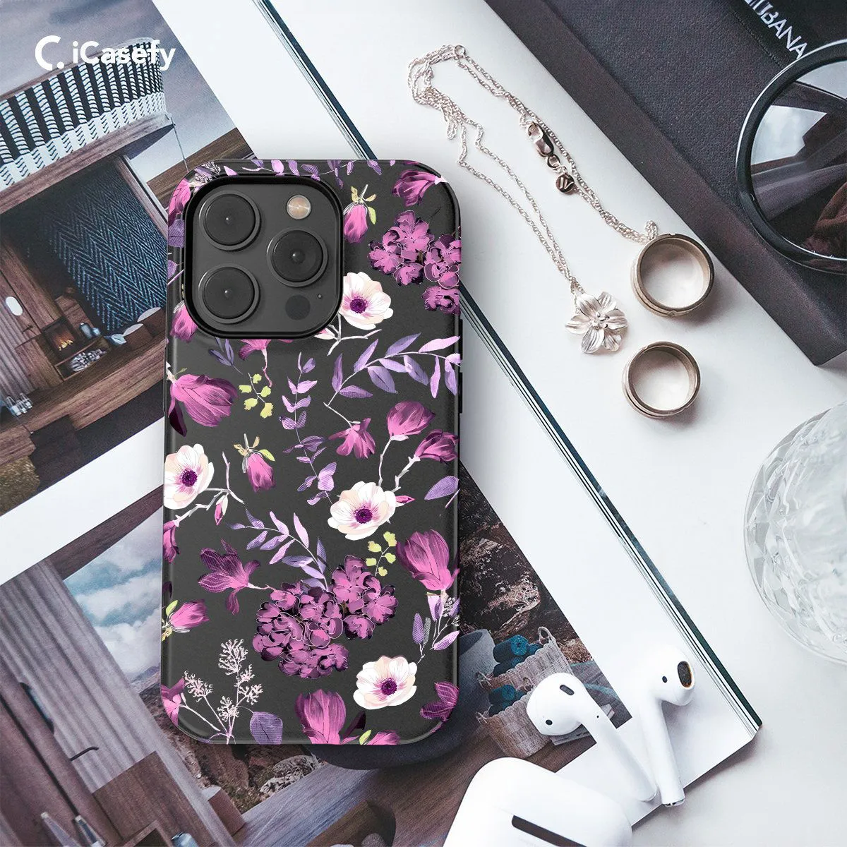 Flower Floral Watercolor  Phone Case iPhone Samsung Pixel & More #22