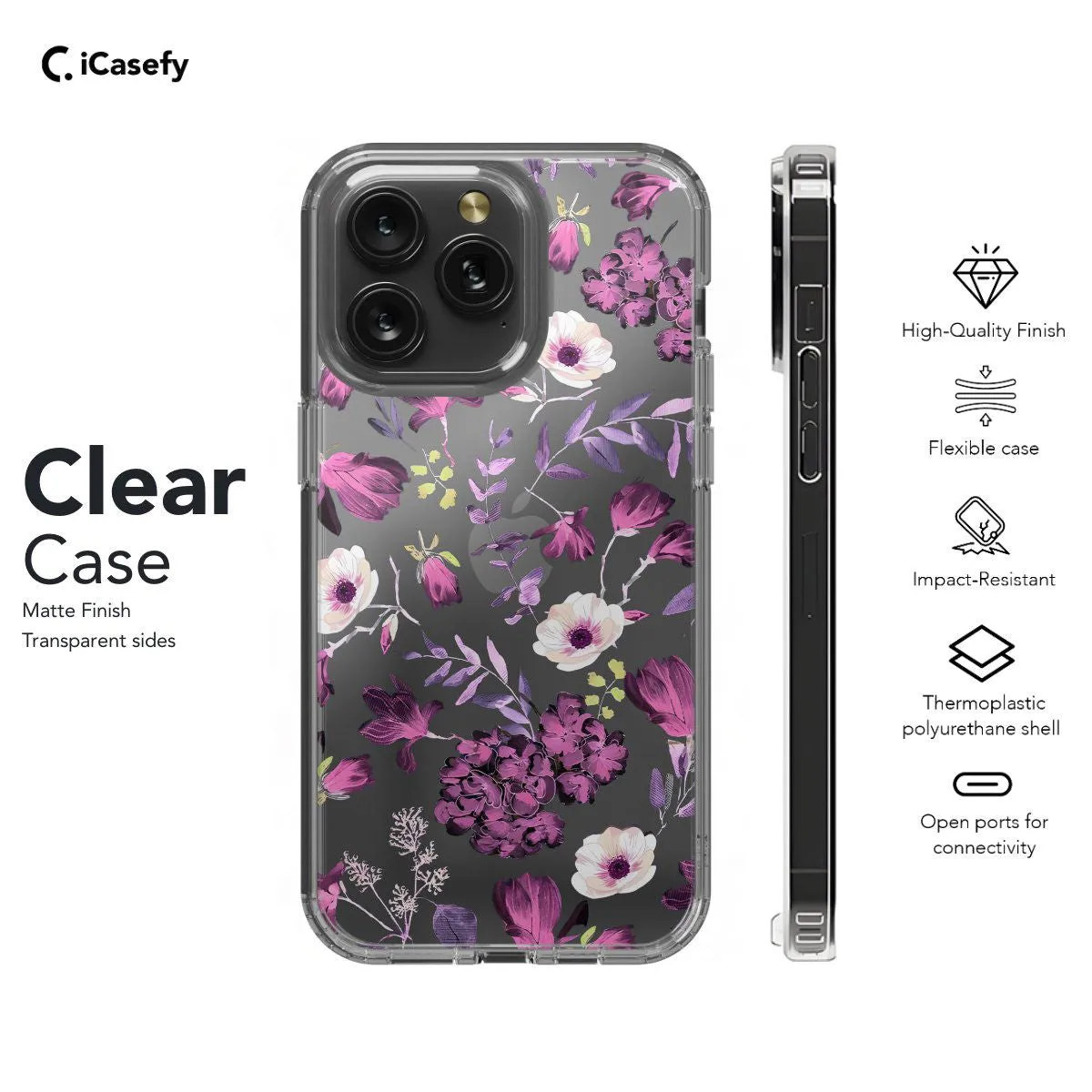 Flower Floral Watercolor  Phone Case iPhone Samsung Pixel & More #22