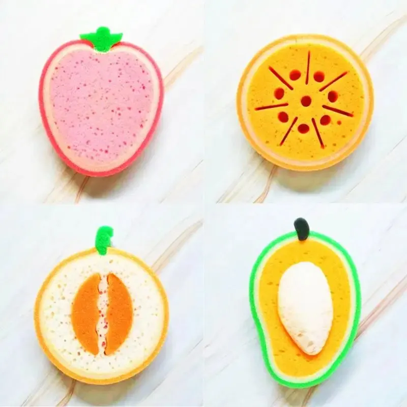 Fruity Exfoliating Bath Sponge Set
