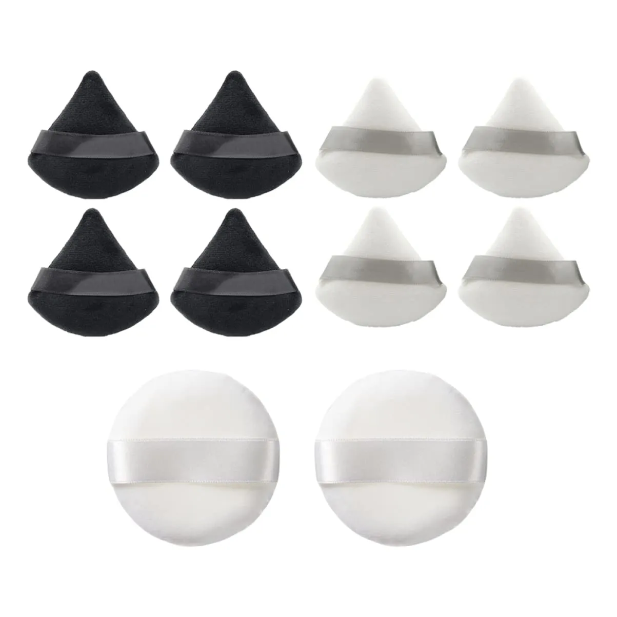 GALPADA 10pcs Powder Makeup Applicators for Women Compact Makeup Pads Easy to Use Cosmetic Tools for Natural Application for Go Touch Ups