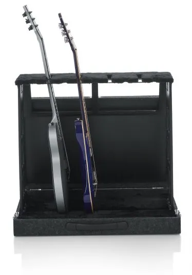 Gator GTRSTD4 Compact Rack Style Four Guitar Stand That Folds Into Case