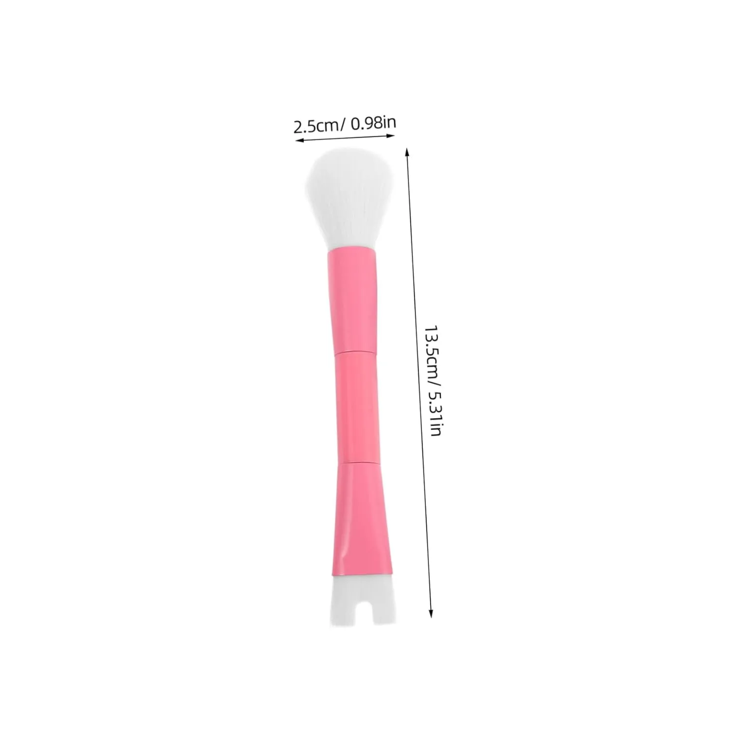 Gatuida U Shaped Nose Contour Brush Dual Ended Makeup Tool for Nose Shading Powder Application and Contouring Soft for Gentle Touch for Women Pink