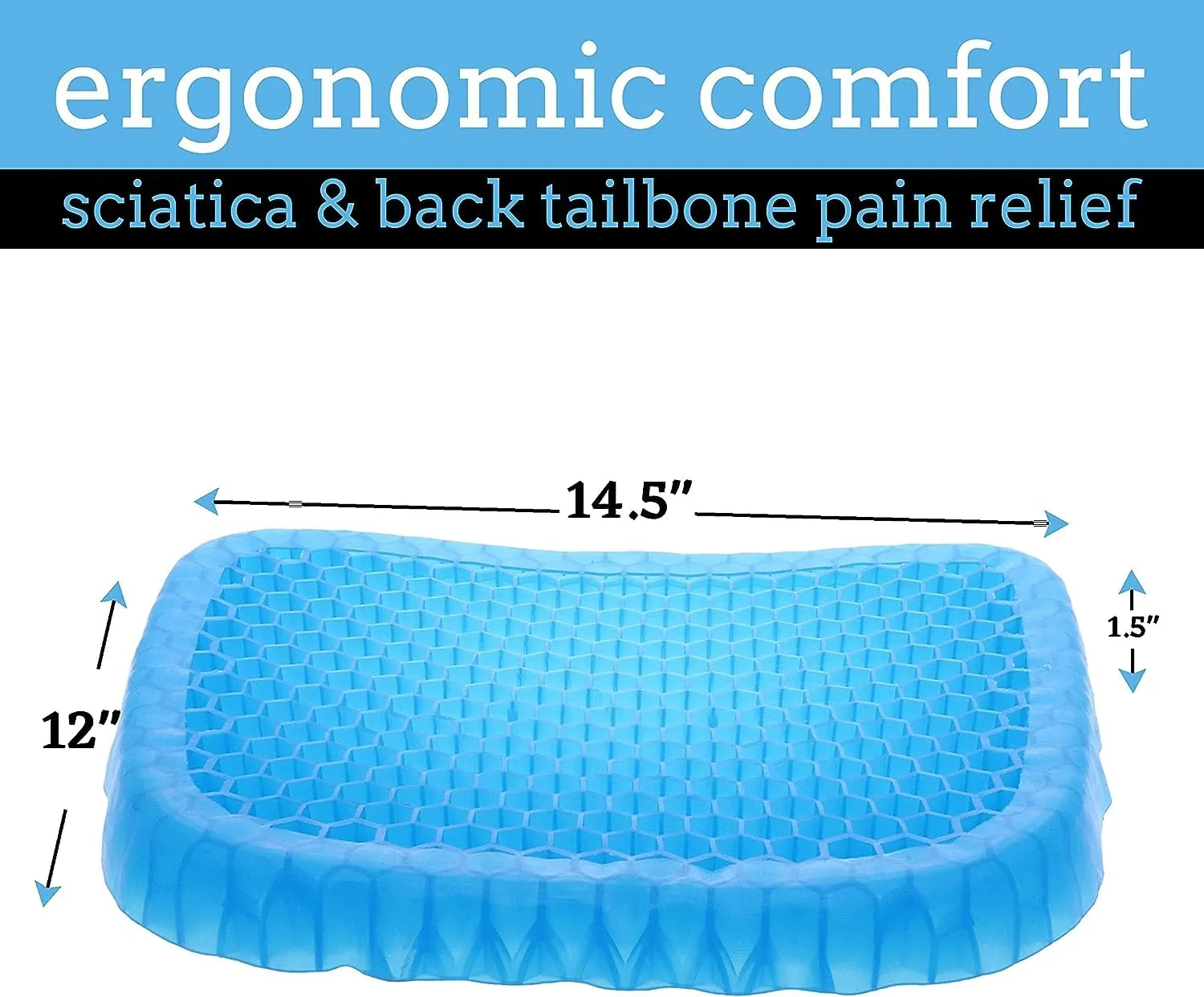 Gel Seat Cushion (Best for spine health)