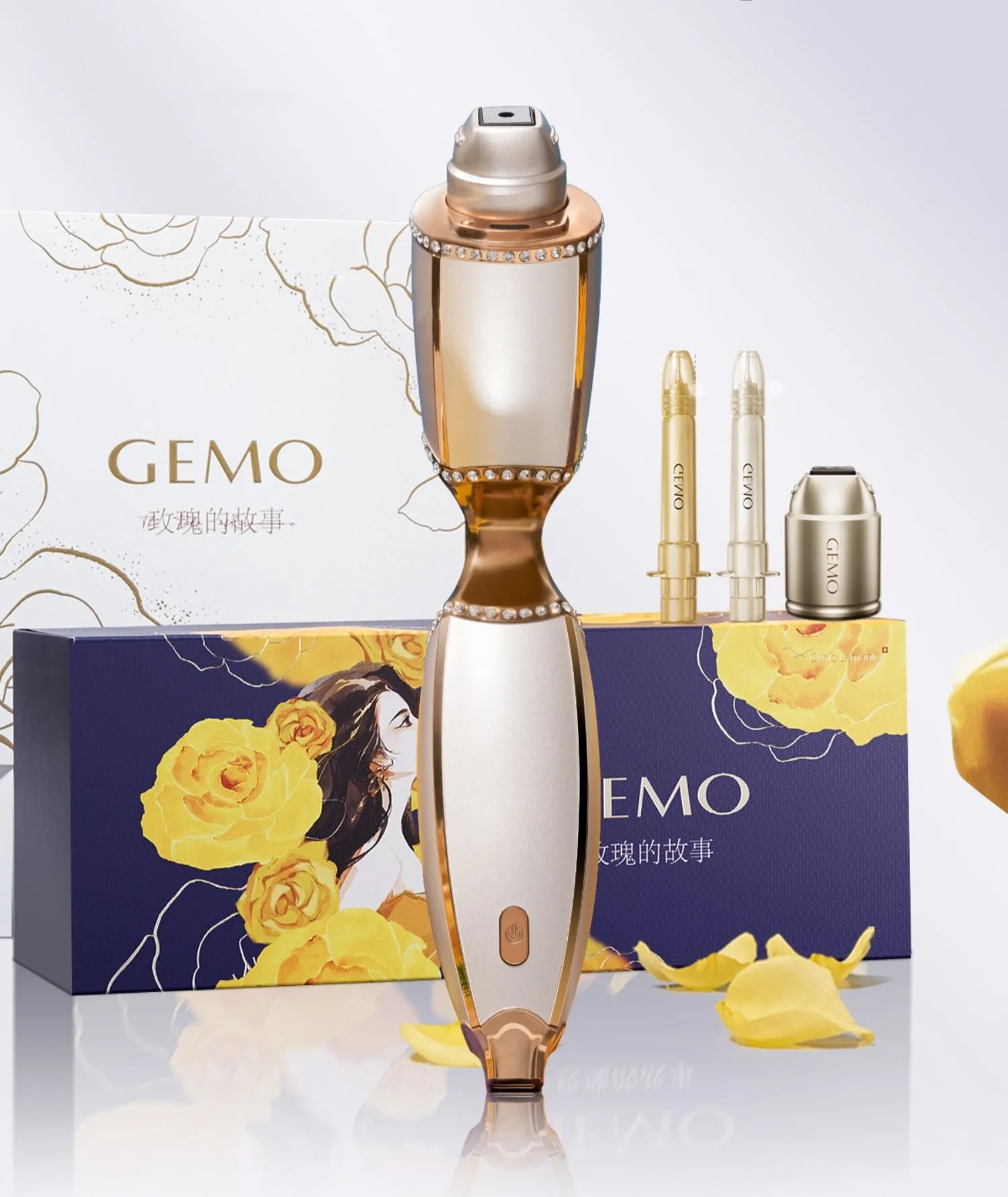 GEMO High End Needle-free Mesotherapy Beauty Device W10 with Ultra Concentrated Supply Pack
