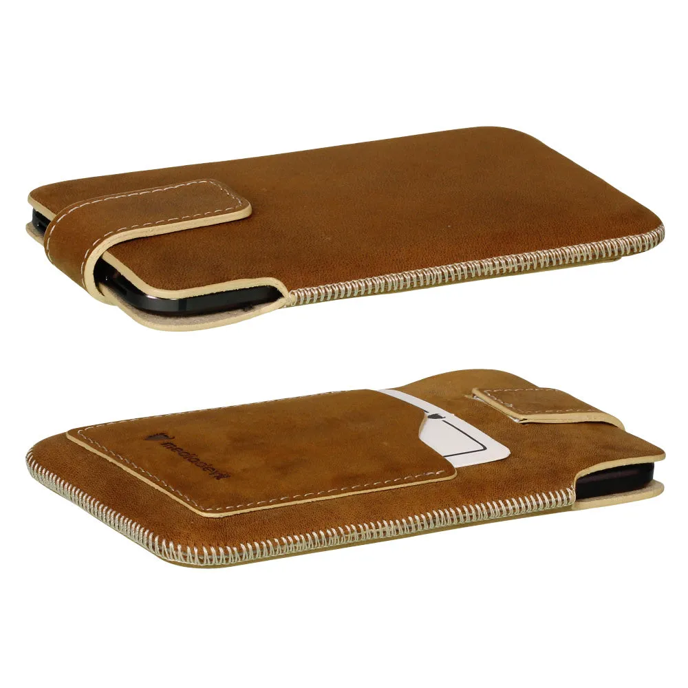 Genuine Leather Pouch Phone Case - Universal Size 5 (XL)